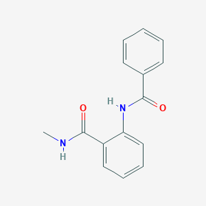 molecular formula C15H14N2O2 B174050 2-(benzoylamino)-N-methylbenzamide CAS No. 127082-54-6