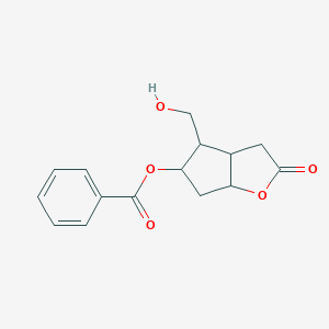 molecular formula C15H16O5 B174054 4-(羟甲基)-2-氧代六氢-2H-环戊[b]呋喃-5-基苯甲酸酯 CAS No. 172821-93-1