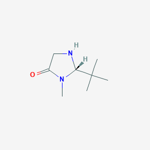 molecular formula C8H16N2O B174097 (S)-2-叔丁基-3-甲基咪唑烷-4-酮 CAS No. 101143-57-1