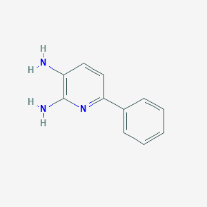 molecular formula C11H11N3 B174120 2,3-二氨基-6-苯基吡啶 CAS No. 144563-51-9
