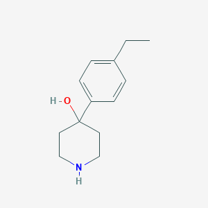 molecular formula C13H19NO B174130 4-(4-Ethyl-phenyl)-piperidin-4-OL CAS No. 137884-46-9