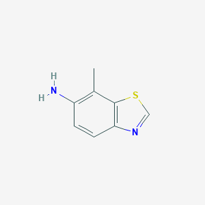 molecular formula C8H8N2S B174131 7-Methyl-1,3-benzothiazol-6-amine CAS No. 196205-20-6