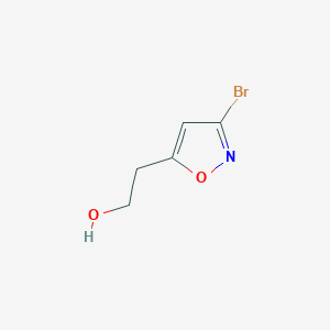 molecular formula C5H6BrNO2 B174148 3-溴-5-(2-羟乙基)异恶唑 CAS No. 105175-00-6