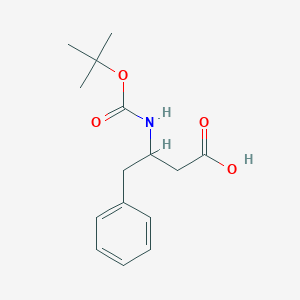 molecular formula C15H21NO4 B174187 3-叔丁氧羰基氨基-4-苯基丁酸 CAS No. 120378-17-8