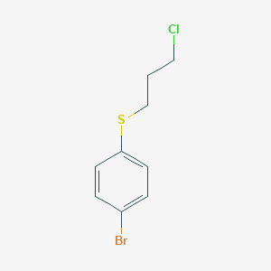 molecular formula C9H10BrClS B174192 (4-溴苯基)(3-氯丙基)硫醚 CAS No. 16181-12-7