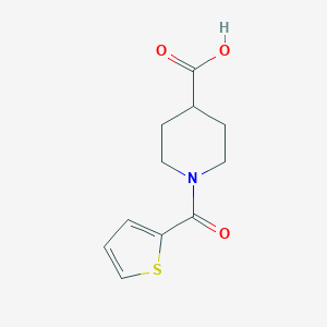 molecular formula C11H13NO3S B174264 1-(噻吩-2-羰基)-哌啶-4-羧酸 CAS No. 147636-34-8