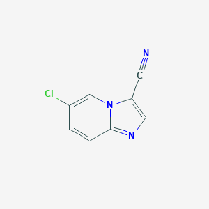 molecular formula C8H4ClN3 B174288 6-Chloroimidazo[1,2-a]pyridine-3-carbonitrile CAS No. 123531-24-8