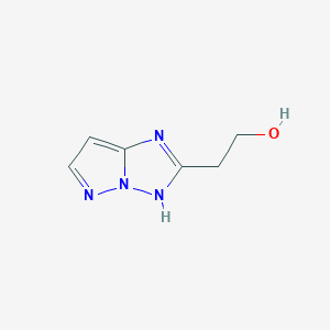 molecular formula C6H8N4O B174292 3H-Pyrazolo[1,5-b][1,2,4]triazole-2-ethanol CAS No. 197355-78-5