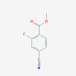 molecular formula C9H6FNO2 B174297 4-氰基-2-氟苯甲酸甲酯 CAS No. 175596-01-7