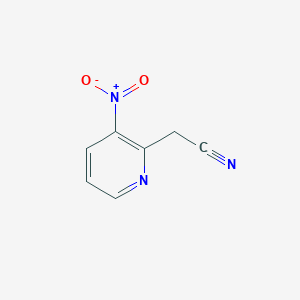 molecular formula C7H5N3O2 B174324 2-(3-Nitropyridin-2-yl)acetonitrile CAS No. 123846-65-1