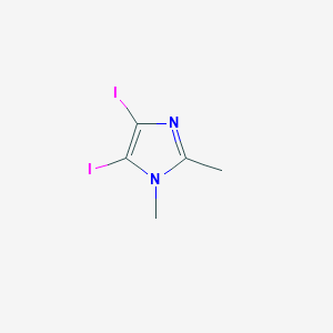 molecular formula C5H6I2N2 B174330 4,5-diiodo-1,2-dimethyl-1H-imidazole CAS No. 13369-82-9