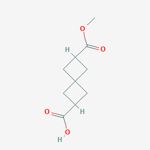 molecular formula C10H14O4 B174333 6-(Methoxycarbonyl)spiro[3.3]heptane-2-carboxylic acid CAS No. 10481-25-1