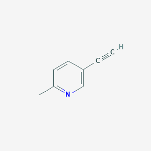 molecular formula C8H7N B174341 5-Ethynyl-2-methylpyridine CAS No. 1945-85-3