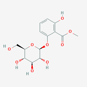 molecular formula C14H18O9 B174349 6-(beta-D-glucopyranosyloxy)-Salicylic acid methyl ester CAS No. 108124-75-0