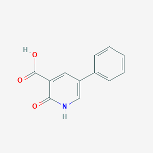 molecular formula C12H9NO3 B174352 2-Hydroxy-5-phenylnicotinic acid CAS No. 10177-08-9