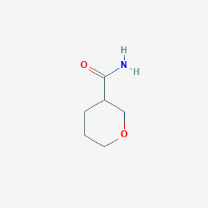 molecular formula C6H11NO2 B174356 tetrahydro-2H-pyran-3-carboxamide CAS No. 18729-21-0