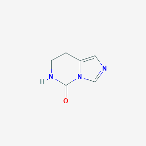 molecular formula C6H7N3O B174367 7,8-dihydroimidazo[1,5-c]pyrimidin-5(6H)-one CAS No. 14509-66-1