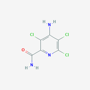 molecular formula C6H4Cl3N3O B174393 4-氨基-3,5,6-三氯吡啶甲酰胺 CAS No. 14143-46-5