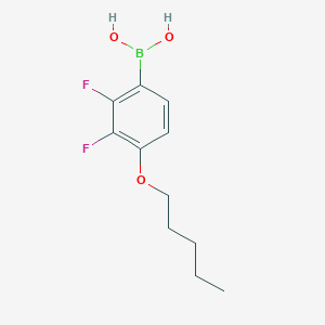 molecular formula C11H15BF2O3 B174412 (2,3-Difluoro-4-(pentyloxy)phenyl)boronic acid CAS No. 156684-91-2