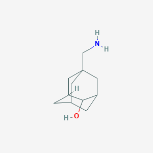molecular formula C11H19NO B174419 5-(氨甲基)金刚烷-2-醇 CAS No. 1221817-92-0
