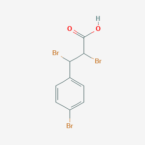 molecular formula C9H7Br3O2 B017444 2,3-Dibromo-2-(4-bromophenyl)propionic acid CAS No. 112595-55-8