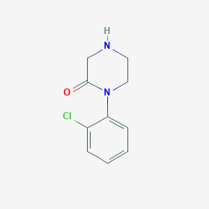 molecular formula C10H11ClN2O B174516 1-(2-Chlorophenyl)piperazin-2-one CAS No. 197967-66-1