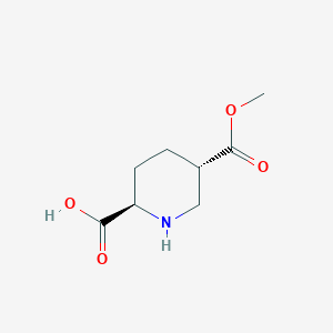 B174521 (2R,5S)-5-(Methoxycarbonyl)piperidine-2-carboxylic acid CAS No. 145012-49-3