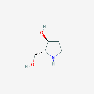 molecular formula C5H11NO2 B174532 (2R,3S)-2-(hydroxymethyl)pyrrolidin-3-ol CAS No. 105017-31-0