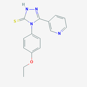 molecular formula C15H14N4OS B174533 4-(4-乙氧基苯基)-5-吡啶-3-基-4H-[1,2,4]三唑-3-硫醇 CAS No. 111114-78-4