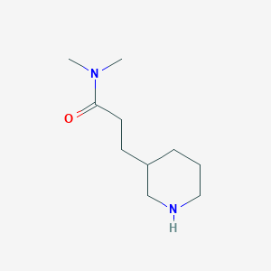 molecular formula C10H20N2O B174542 N,N-Dimethyl-3-(Piperidin-3-yl)propanamid CAS No. 138304-80-0