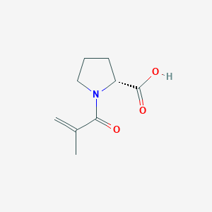 molecular formula C9H13NO3 B174547 (R)-1-methacryloylpyrrolidine-2-carboxylic acid CAS No. 106089-24-1