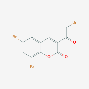 B174578 6,8-Dibromo-3-(2-bromoacetyl)chromen-2-one CAS No. 106578-20-5