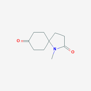 B174586 1-Methyl-1-azaspiro[4.5]decane-2,8-dione CAS No. 142283-66-7