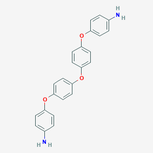 molecular formula C24H20N2O3 B174608 4-(4-(4-(4-aMinophenoxy)phenoxy)phenoxy)benzenaMine CAS No. 13080-88-1