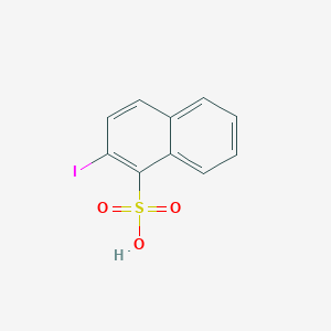 molecular formula C10H7IO3S B174610 2-Iodonaphthalene-1-sulfonic acid CAS No. 157103-41-8