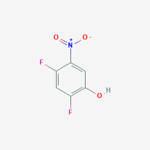 molecular formula C6H3F2NO3 B174620 2,4-Difluoro-5-nitrophenol CAS No. 113512-57-5