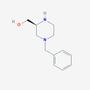 molecular formula C12H18N2O B174629 (S)-4-苄基-2-羟甲基哌嗪 CAS No. 149715-45-7