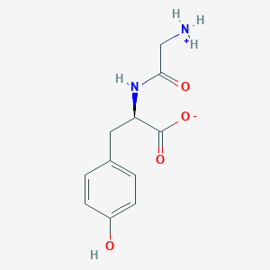 (2R)-2-[(2-azaniumylacetyl)amino]-3-(4-hydroxyphenyl)propanoate