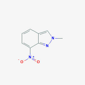 molecular formula C8H7N3O2 B174637 2-methyl-7-nitro-2H-indazole CAS No. 13436-58-3