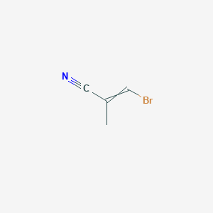 molecular formula C4H4BrN B174654 2-Propenenitrile, 3-bromo-2-methyl- CAS No. 150163-13-6