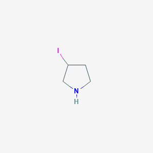 molecular formula C4H8IN B174656 3-Iodopyrrolidine CAS No. 1289387-63-8