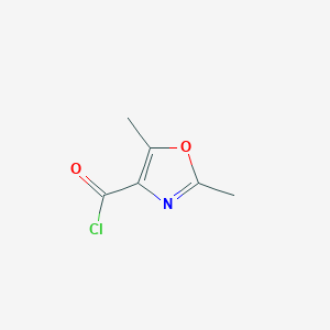 molecular formula C6H6ClNO2 B174659 2,5-Dimethyl-1,3-oxazole-4-carbonyl chloride CAS No. 197719-27-0