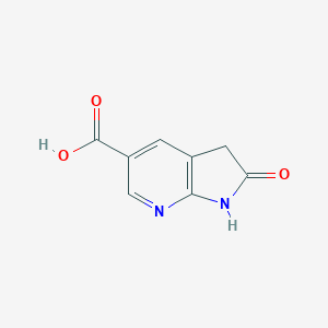 molecular formula C8H6N2O3 B174663 2-Oxo-2,3-dihydro-1H-pyrrolo[2,3-B]pyridine-5-carboxylic acid CAS No. 1260665-66-4