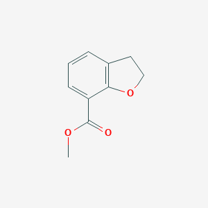 molecular formula C10H10O3 B174666 Methyl 2,3-dihydrobenzofuran-7-carboxylate CAS No. 133844-95-8