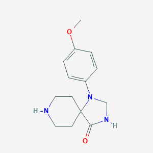 molecular formula C14H19N3O2 B174673 1-(4-Methoxyphenyl)-1,3,8-triazaspiro[4.5]decan-4-one CAS No. 1027-69-6