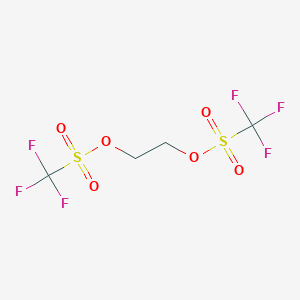 molecular formula C4H4F6O6S2 B174675 1,2-Bis(trifluoromethylsulfonyloxy)ethane CAS No. 18928-34-2