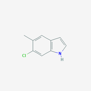 molecular formula C9H8ClN B174677 6-chloro-5-methyl-1H-indole CAS No. 162100-42-7