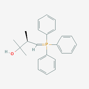 molecular formula C24H27OP B174687 (3R)-2,3-Dimethyl-4-(triphenyl-lambda5-phosphanylidene)butan-2-ol CAS No. 138079-58-0