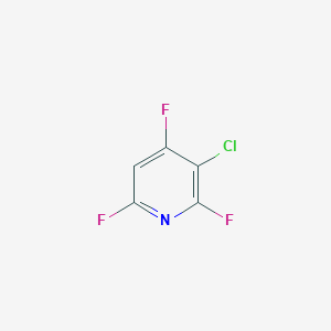 molecular formula C5HClF3N B174696 3-Chloro-2,4,6-trifluoropyridine CAS No. 1682-79-7