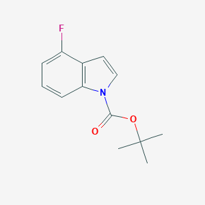 molecular formula C13H14FNO2 B174712 4-氟-N-(BOC)吲哚 CAS No. 129822-45-3